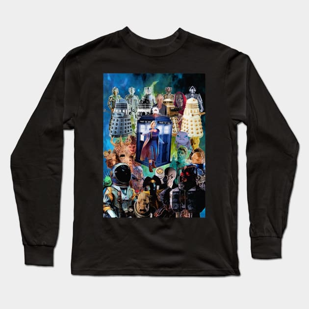 DoctorWho Christmas Long Sleeve T-Shirt by DoctorWho2018